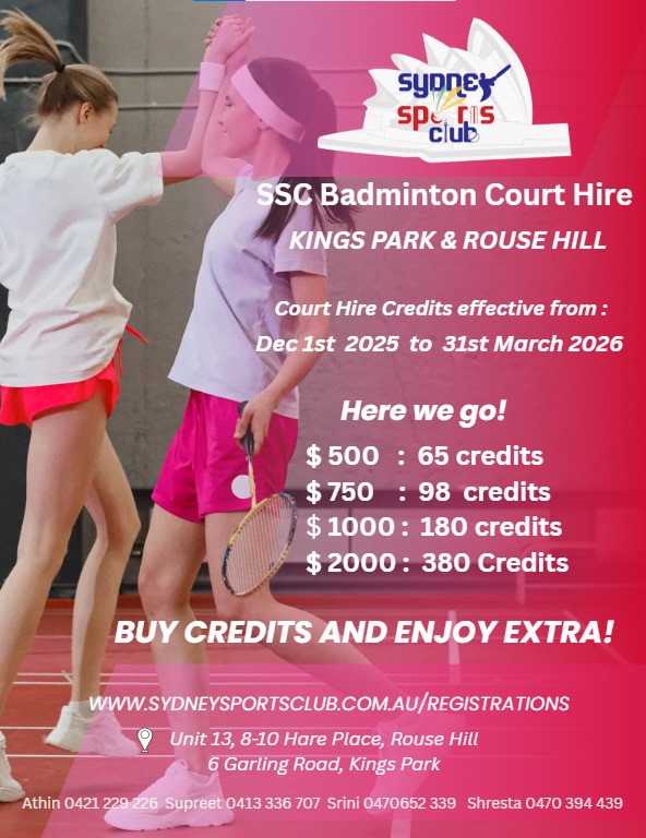 🎉 Sydney Sports Club Limited-Time Top-Up Bonus 🏸